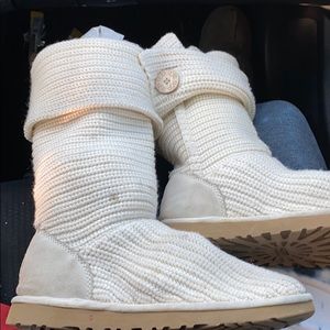 Cream white uggs
